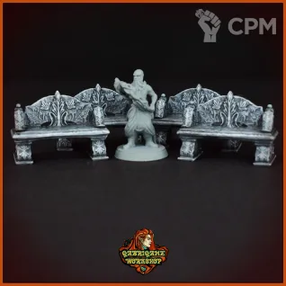 Описание картинки Парковые скамейки от Gabrigame_Terrain по цене 590руб | Свободный Рынок Миниатюр - СРМ