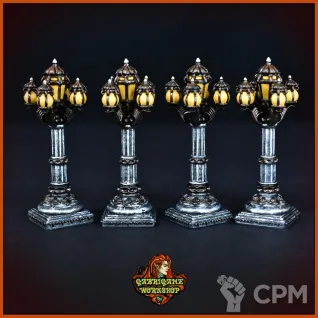 Описание картинки Уличные фонари от Gabrigame_Terrain по цене 790руб | Свободный Рынок Миниатюр - СРМ