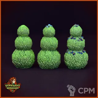Описание картинки Декоративные кусты, тройные от Gabrigame_Terrain по цене 790руб | Свободный Рынок Миниатюр - СРМ