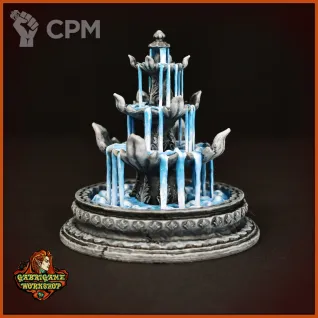 Описание картинки Большой парковый фонтан от Gabrigame_Terrain по цене 770руб | Свободный Рынок Миниатюр - СРМ