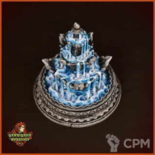 Описание картинки Большой парковый фонтан от Gabrigame_Terrain по цене 770руб | Свободный Рынок Миниатюр - СРМ