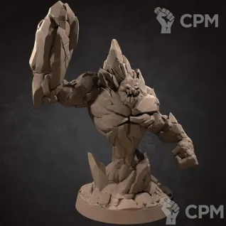 Описание картинки Элементаль Земли (Earth Elemental) от Gabrigame_Print по цене 650руб | Свободный Рынок Миниатюр - СРМ
