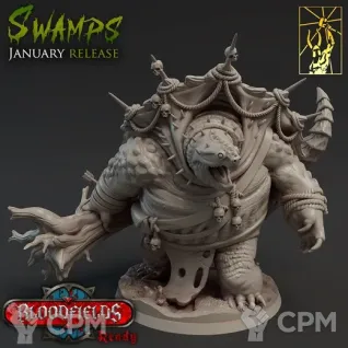 Описание картинки Болотный Тортл (Swamp Tortle) от Gabrigame_Print по цене 1 190руб | Свободный Рынок Миниатюр - СРМ