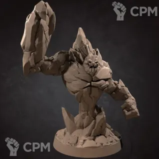 Описание картинки Элементаль Земли (Earth Elemental) от Gabrigame_Print по цене 650руб | Свободный Рынок Миниатюр - СРМ