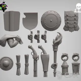 Описание картинки Воины Города Сигмара/Банда для Мордхейма от 3D Wargaming по цене 1 190руб | Свободный Рынок Миниатюр - СРМ