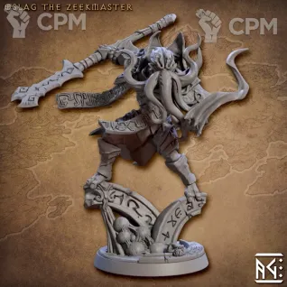 Описание картинки Иллитид, Чернокнижник 2 от Gabrigame_Print по цене 360руб | Свободный Рынок Миниатюр - СРМ