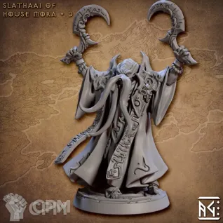 Описание картинки Иллитид, Боевой Маг 2 от Gabrigame_Print по цене 350руб | Свободный Рынок Миниатюр - СРМ