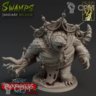 Описание картинки Болотный Тортл (Swamp Tortle) от Gabrigame_Print по цене 1 190руб | Свободный Рынок Миниатюр - СРМ