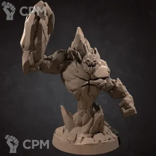 Описание картинки Элементаль Земли (Earth Elemental) от Gabrigame_Print по цене 650руб | Свободный Рынок Миниатюр - СРМ
