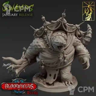 Описание картинки Болотный Тортл (Swamp Tortle) от Gabrigame_Print по цене 1 190руб | Свободный Рынок Миниатюр - СРМ