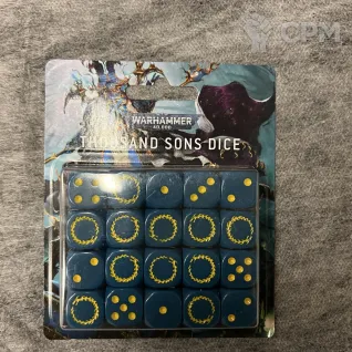 Описание картинки Thousand Sons Dice Set от Svarden по цене 5 000руб | Свободный Рынок Миниатюр - СРМ