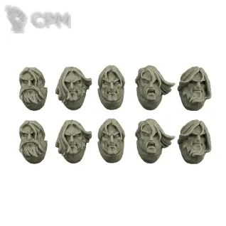 Описание картинки SPACE KNIGHTS HEADS WITH LONG HAIR от TPC по цене 340руб | Свободный Рынок Миниатюр - СРМ