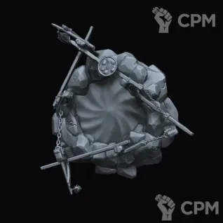 Описание картинки Skaven Gnawholes / Прогрызенные норы от 3Д печать миниатюр по цене 1 277руб | Свободный Рынок Миниатюр - СРМ