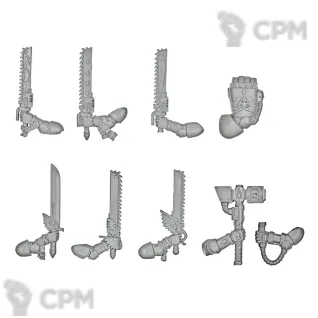 Описание картинки DEATH COMPANY CLOSE COMBAT WEAPONS от TPC по цене 290руб | Свободный Рынок Миниатюр - СРМ