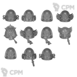 Описание картинки BLOOD ANGELS TACTICAL SQUAD SHOULDER PADS от TPC по цене 290руб | Свободный Рынок Миниатюр - СРМ