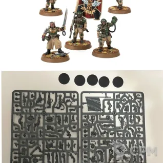 Описание картинки Cadian Conmand Squad от Svarden по цене 2 950руб | Свободный Рынок Миниатюр - СРМ