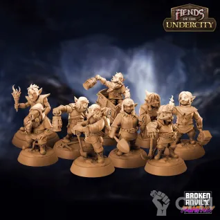 Описание картинки Глубинные Гномы (Набор) от Gabrigame_Print по цене 2 310руб | Свободный Рынок Миниатюр - СРМ