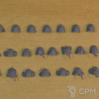 Описание картинки Blood Angels shoulder pads от Mechanikus Forge по цене 750руб | Свободный Рынок Миниатюр - СРМ