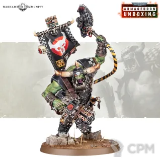 Описание картинки Warboss от Miniatures Broker по цене 1 500руб | Свободный Рынок Миниатюр - СРМ