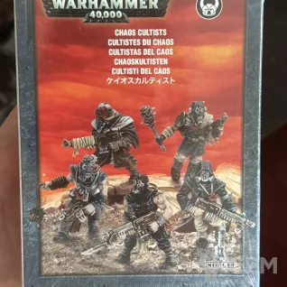 Описание картинки Chaos cultists в пленке от EvilArthas по цене 5 500руб | Свободный Рынок Миниатюр - СРМ