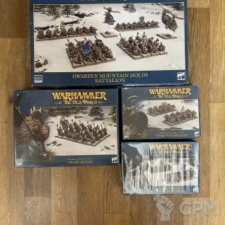 Описание картинки Dwarfen mountain holds battalion + наборы от RusBK по цене 36 000руб | Свободный Рынок Миниатюр - СРМ