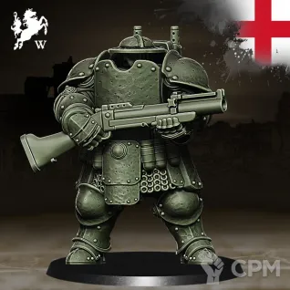Описание картинки England-Heavy infantry (цена за 1 модель ) от 3D Wargaming по цене 400руб | Свободный Рынок Миниатюр - СРМ