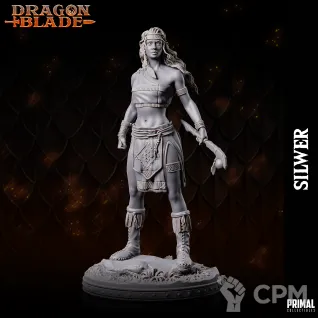 Описание картинки Female elf SILWER от Milestone по цене 180руб | Свободный Рынок Миниатюр - СРМ