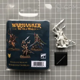 Описание картинки Wood Elf Noble Lord with Spear от Old Metal Collector по цене 1 950руб | Свободный Рынок Миниатюр - СРМ