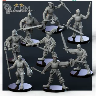 Описание картинки Reikland warband от 3D Wargaming по цене 1 000руб | Свободный Рынок Миниатюр - СРМ