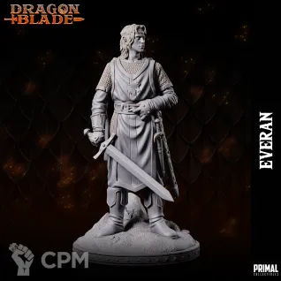 Описание картинки Warrior wizard elf EVERAN от Milestone по цене 180руб | Свободный Рынок Миниатюр - СРМ