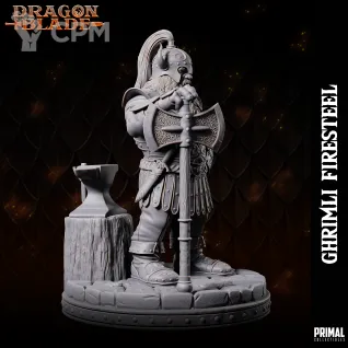 Описание картинки Dwarf Ghrimli Firesteel от Milestone по цене 180руб | Свободный Рынок Миниатюр - СРМ