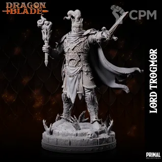 Описание картинки Death knight BOSS LORD TROGMOR от Milestone по цене 180руб | Свободный Рынок Миниатюр - СРМ