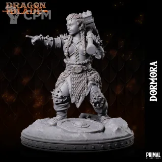 Описание картинки Dwarf Dormora Hammer от Milestone по цене 180руб | Свободный Рынок Миниатюр - СРМ