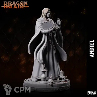 Описание картинки Dark elf wizard Andiel от Milestone по цене 180руб | Свободный Рынок Миниатюр - СРМ