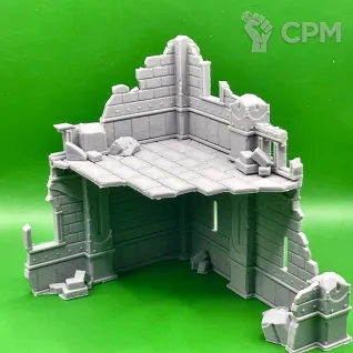 Описание картинки Азирская 2х этажная руина от 3D Wargaming по цене 620руб | Свободный Рынок Миниатюр - СРМ
