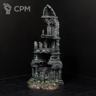 Описание картинки Arkenfel Ruined Tower от Monger по цене 11 950руб | Свободный Рынок Миниатюр - СРМ