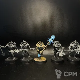 Описание картинки Necron Triarch Praetorians от Муса Рза по цене 3 500руб | Свободный Рынок Миниатюр - СРМ