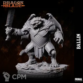 Описание картинки Draconian warrior BALLIN от Milestone по цене 180руб | Свободный Рынок Миниатюр - СРМ