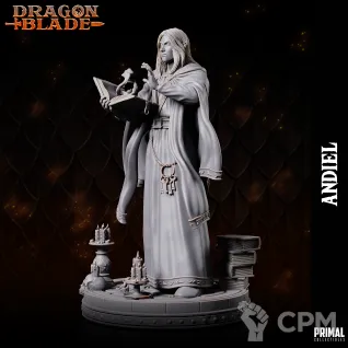 Описание картинки Dark elf wizard Andiel от Milestone по цене 180руб | Свободный Рынок Миниатюр - СРМ