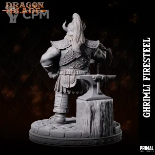 Описание картинки Dwarf Ghrimli Firesteel от Milestone по цене 180руб | Свободный Рынок Миниатюр - СРМ
