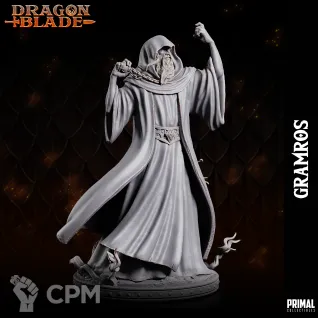 Описание картинки Dark wizard GRAMROS от Milestone по цене 180руб | Свободный Рынок Миниатюр - СРМ