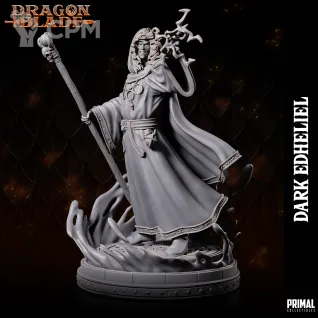 Описание картинки Wizard dark EDHELIEL от Milestone по цене 180руб | Свободный Рынок Миниатюр - СРМ