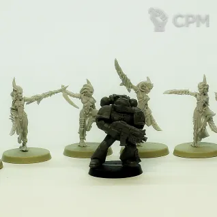 Описание картинки Daemonettes of Slaanesh (старые 2001) от Plants vs Zombies по цене 1 280руб | Свободный Рынок Миниатюр - СРМ