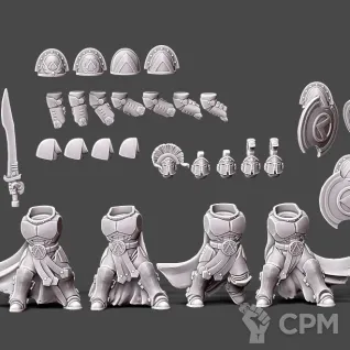 Описание картинки Spartan troop от 3D Shop  по цене 900руб | Свободный Рынок Миниатюр - СРМ