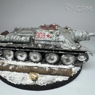 Описание картинки САУ СУ-122, 1/35 от Baron Fon по цене 12 500руб | Свободный Рынок Миниатюр - СРМ