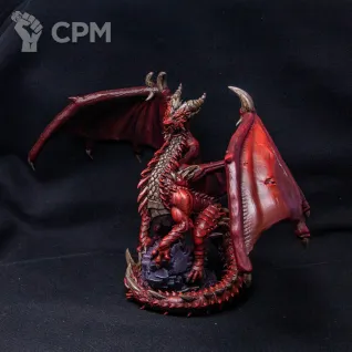 Описание картинки Elder Red Dragon от Monger по цене 12 950руб | Свободный Рынок Миниатюр - СРМ