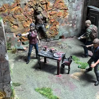 Описание картинки Диорама по игре «The Last of Us” от ОльгаК. по цене 10 000руб | Свободный Рынок Миниатюр - СРМ