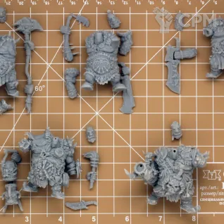 Описание картинки Ogors  Irongut / Leadbelcher / Gluttons от Brother Ork по цене 550руб | Свободный Рынок Миниатюр - СРМ