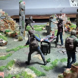 Описание картинки Диорама по игре «The Last of Us” от ОльгаК. по цене 10 000руб | Свободный Рынок Миниатюр - СРМ