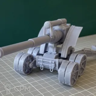 Описание картинки Heavy Artillery Carriage with Earth Shaker Cannon earthshaker от Milestone по цене 1 500руб | Свободный Рынок Миниатюр - СРМ